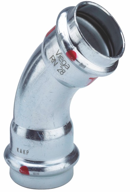 VIEGA PRESTABO COUDE 45° FF 22MM