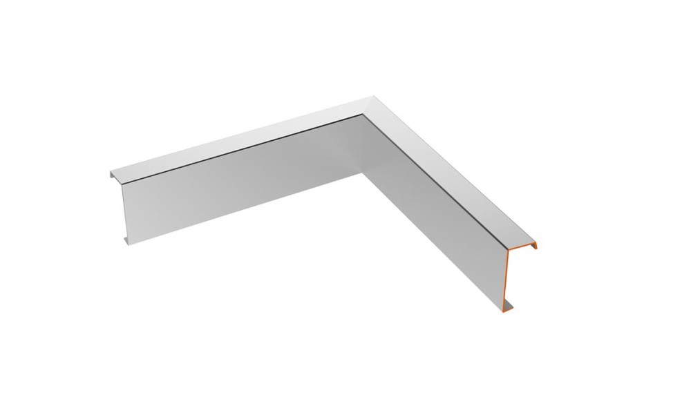 DAKRANDPROFIEL BINNENHOEK 62/60 ALUMINIUM