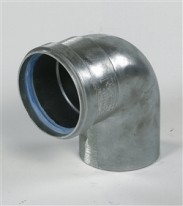 ROLUX EXC. COUDE PP zwart 100MM 90°