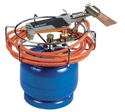 SIEVERT GASFLES + CYCLOONBRANDER +DARM4M+KOPERSTUK350GR