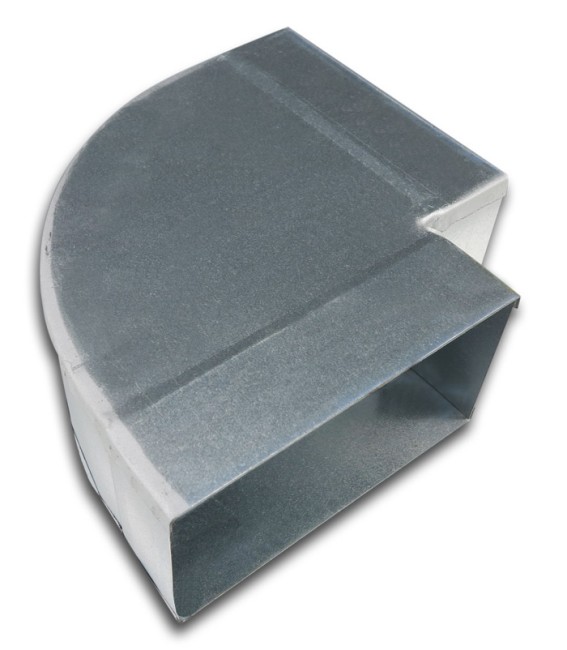 SPIRAAL MECANO BOCHT HORIZONTAAL 90° 55 X 220