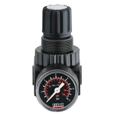 REGELBARE ONTSPANNER LUCHTDRUK MET MANOMETER 1/2 16bar