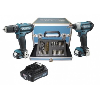 MAKITA COMBOPACK 10,8V SLAGSCHROEVENDRAAIER+KLOPBOORMACHIENE 
