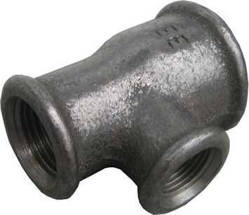 T-STUK REDUCTIE 5/4 3/4 5/4 ZWART