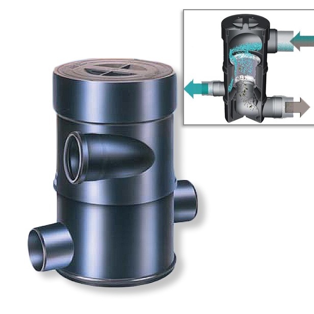BEPOPLAST REGENWATERFILTER (WISY) DIAM 315 3x110 Dakopp 250m