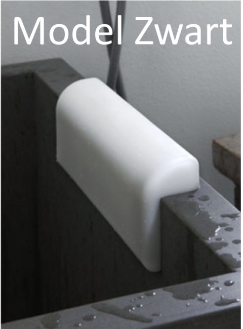 AQUA SENTO GEELLI BADKUSSEN CONFORT S KLEUR ZWART