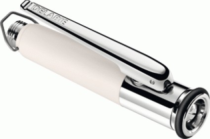 DELABIE SPROEIER M1/2" MET REGELBARE STRAAL, ANTIKALK WIT