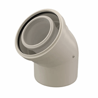 ROLUX COUDE 60/100 45° PP/ALU