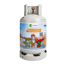 GASFLES 10,5KG PROPAAN GRIJS SCHELL