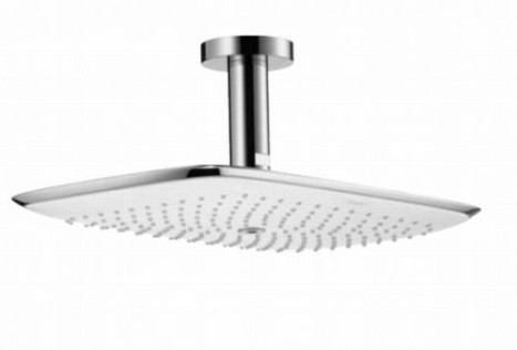 HANS GROHE HOOFDDOUCHE PURAVIDA 400 AIR 1JET - PLAFONDMODEL WIT/ CHR.