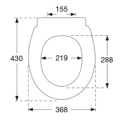 PRESSALIT TIVOLI SOFT CLOSE  WIT  BZ5 15.5cm