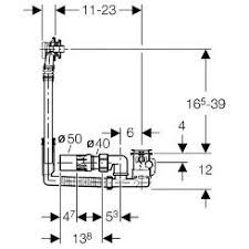 GEBERIT BADSYPHON AUTO (standaard) 52mm L23cm