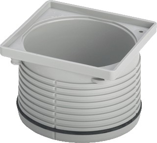 VIEGA DOUCHE VLOERSYPHON OPZETSTUK 10X10 CM MET KUNSTSTOF FRAME