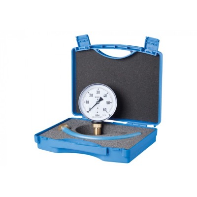 EURO GAS SET BLAUWE KOFFER 0-160mBAR 1/2