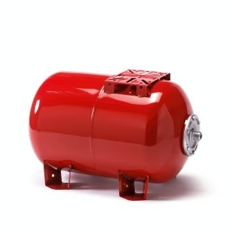 EXPANSIEVAT 60L POMP HORIZONTAAL ROOD