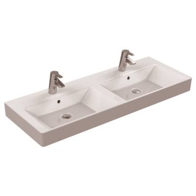IDEAL STANDARD STRADA WASTAFEL BREEDTE 120CM MET 2 KR.GATEN (te combineren met wastafelmeubel)