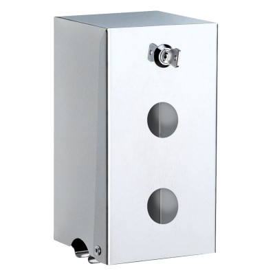 DELABIE TOILETPAPIERVERDELER 2 ROLLEN RVS GEPOLIJST