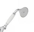 AQUA PRESTIGE HANDDOUCHE MET WITTE HENDEL/ UITV. CHROOM
