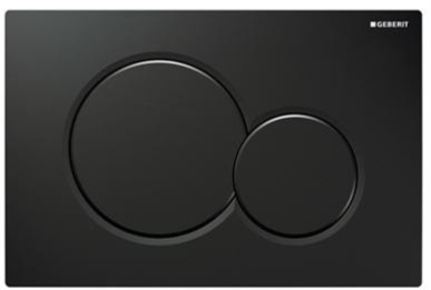 GEBERIT DUWPLAAT SIGMA 01 (GLANZEND) GITZWART RAL 9005