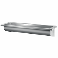 DELABIE WASTAFEL  CANAL L3000 M RVS 304 ZONDER KRAANGAT 
