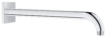 GROHE RAINSHOWER DOUCHE-ARM 1/2" SPRONG 275MM MET VIERKANTE ROZET