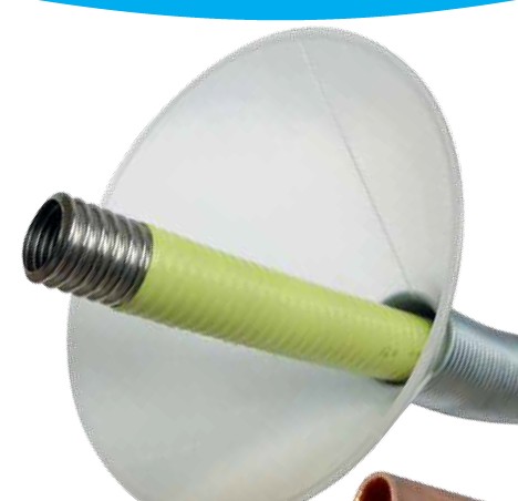 PLT BESCHERM FLEXIBEL " trechter" 45MM  