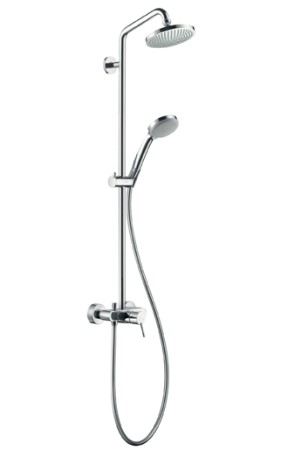 HANS GROHE SHOWERPIPE CROMA 100 1JET DIA. 18CM MENGKRAAN