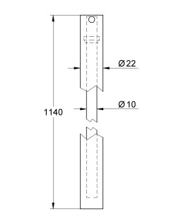 GROHE O DOUCHEPIJP RAINSHOWER 22MM 15CM LANGER