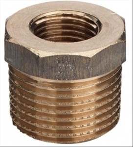 REDUCTIE 1/2 3/8 BRONS