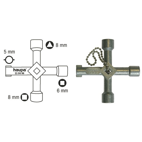 UNIVERSELE KRUISSLEUTEL 6-7-8MM 