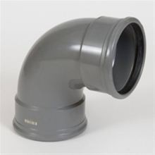 COUDE GRIJS RIOOL 125MM 90° FF