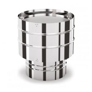 ANTI -WINDKAP INOX ENKELWANDIG 180MM OPSINOX