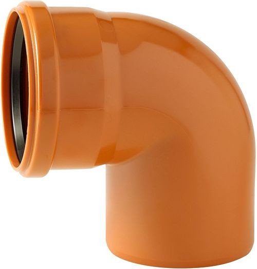 COUDE ROODBRUIN RIOOL 125MM 90° MF