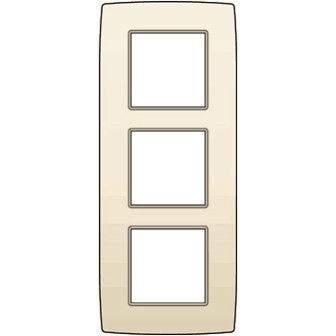 NIKO AFDEKPLAAT DRIEDUBBEL VERTIKAAL CREME