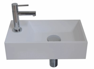 INK VERSUS MAT WIT FONTEIN 36 X 18 X 9CM - KR.GAT RECHTS