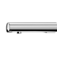 DELABIE TEMPOMATIC 4 WASTAFELKRAAN MUURAANSLUITING 1/2  INFRAROOD OP BATTEREIJ SPRONG 19 CM 