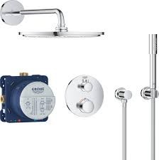 GROHETHERM PERFECT SCHOWER SET RAINSCHOWER COSMOPOLITAN 310 RONDE AFWERKING 