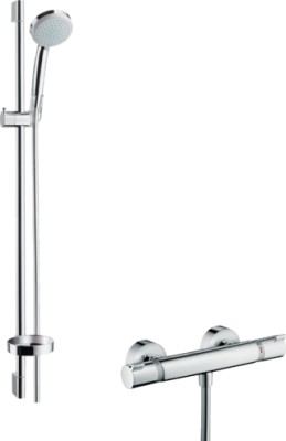 HANS GROHE COMBI DOUCHESET 90 CM + ECOSTAT COMFORT DOUCHETHERMOSTAAT CHR.