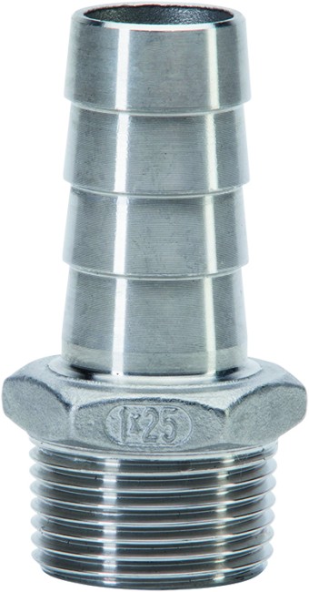 TAITON / SLANGPILAAR INOX 6/4 x 40mm