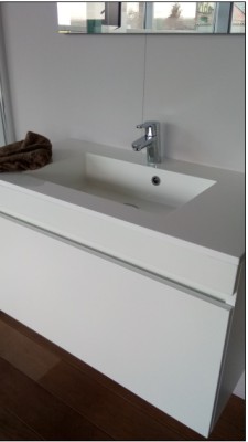 MARCUS MEUBELSET MET 1 LADE+ SPIEGELKAST 90CM WIT 