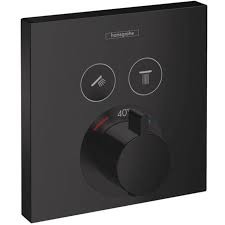 HANS GROHE INBOUWTHERMOSTAAT VOOR 2 SYSTEMEN SCHOWER SELECT MAT ZWART