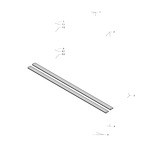 BULEX BEVESTINGINGSRAILS 2stuks