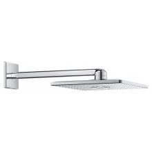 GROHE HOOFDDOUCHE SMART ACTIVE VIERKANT 43 CM 2 STRAALSOORTEN MET MUURARM 43 CM UITV. SUPERSTEEL
