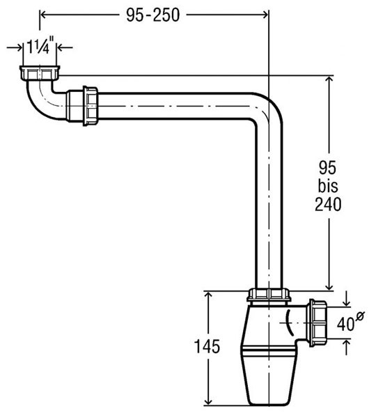 VIEGA LAVABO PVC PLAATSBESPAREND 32X220X 250