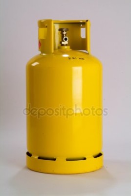 GASFLES 10KG GEEL VOOR MOTORS PROPAAN SNELKOPPELING