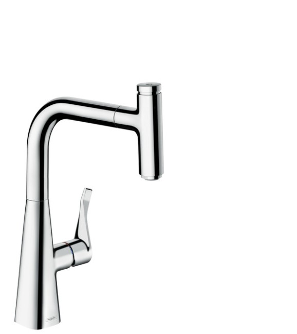 HANS GROHE METRIS SELECT 240 KEUKEN MENGKRAAN + UITTR VUISTDOUCHE CHR.