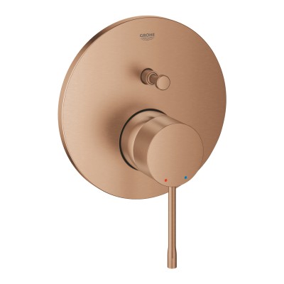 GROHE ESSENCE AFWERKSET MUURMENGKRAAN  MET OMSTELLER BRUSHED WARM SUNSET