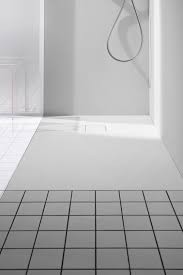 LAUFEN DOUCHEBAK MARBOND WIT 80X120  AFVOER AAN DE KORTE ZIJDE 