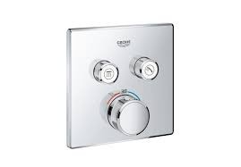 GROHE  SMARTCONTROL INBOUW MET 2 UITGANGEN VIERKANT 2SC SuperSteel