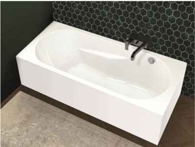 RIHO BAD LAZY PLUG & PLAY 180 X 80 RECHTS WIT GLANS INCLUSIEF POOTSET plaatsing linkse hoek